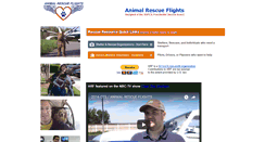 Desktop Screenshot of animalrescueflights.org